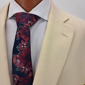 Oak Hill Mens 52R Cream Linen Blend Blazer Sport Coat Jacket 2XL